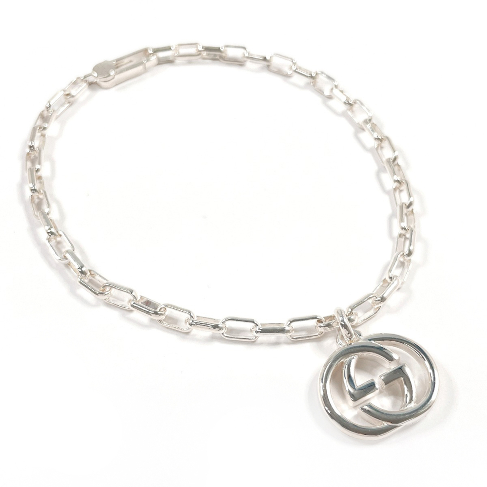 GUCCI Interlocking G 295711 J8400 8106 Bracelet, Sterling Silver 925, Silver,...